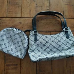 Ralph Lauren shoulder bag with matching makeup bag